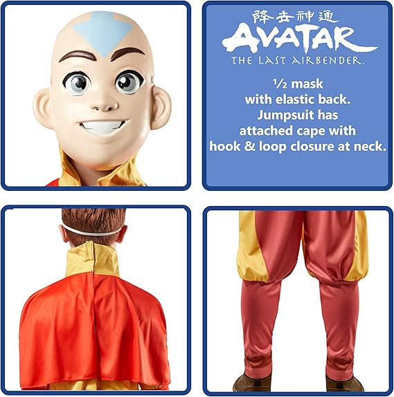 Rubie's Boy's Avatar The Last Airbender Aang Costume
